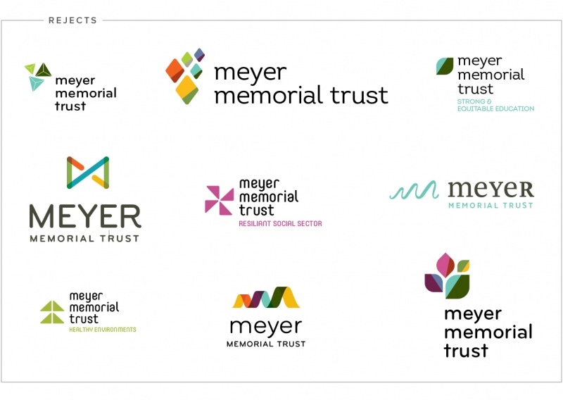 Meyer Memorial Trust logo options. 