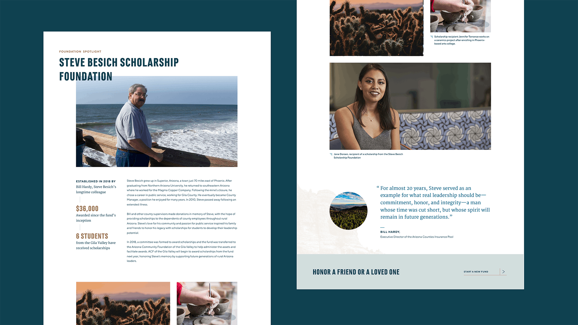 Story blocks let ACF highlight community stories throughout the site