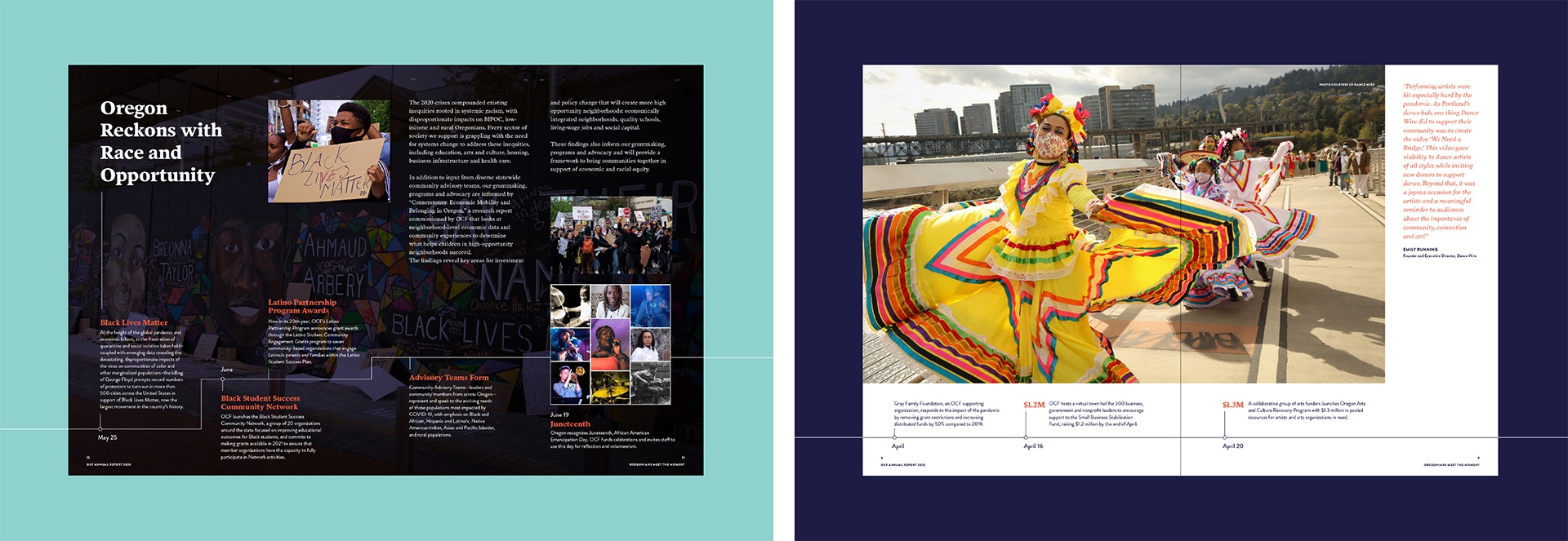 Screenshot of Oregon Community Foundation website.