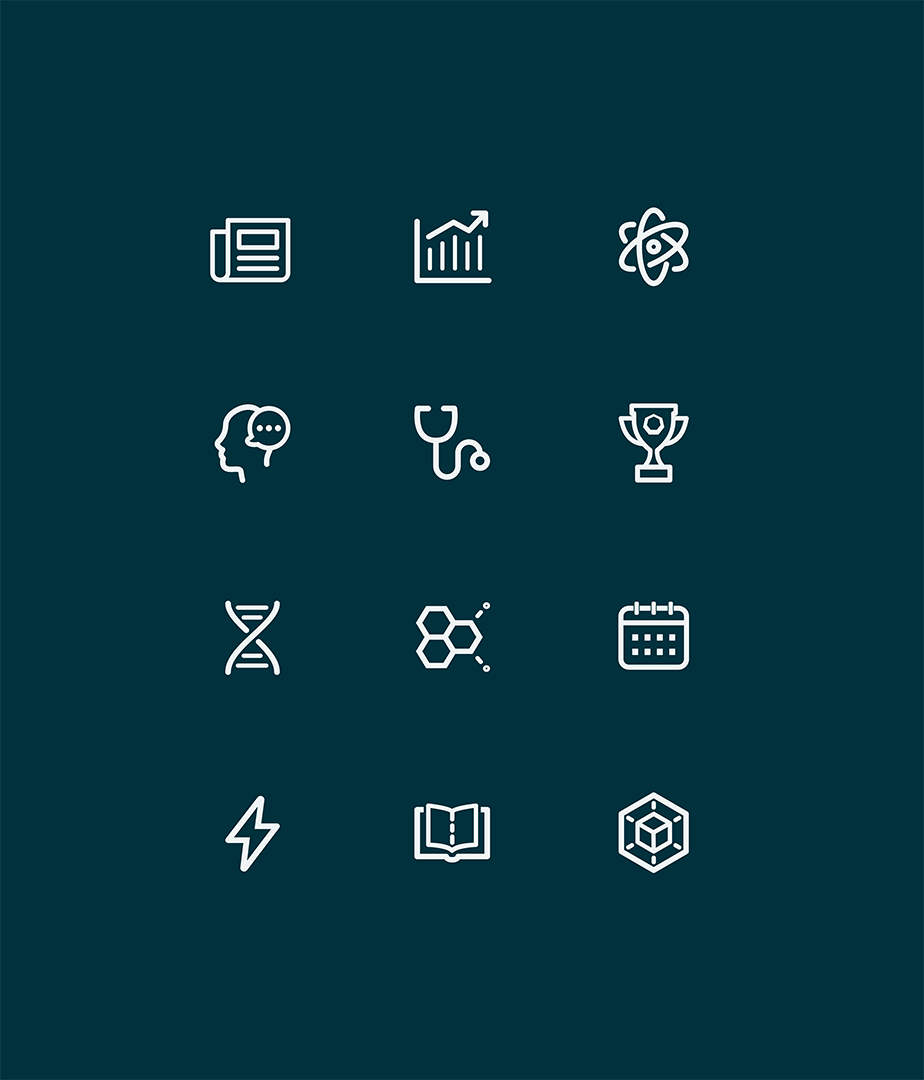 Custom iconography for Berkeley National Laboratory.