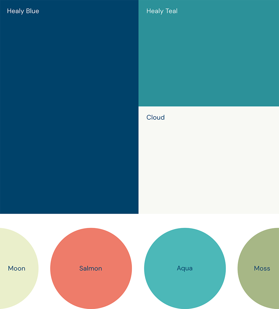 The Healy Foundation color palette