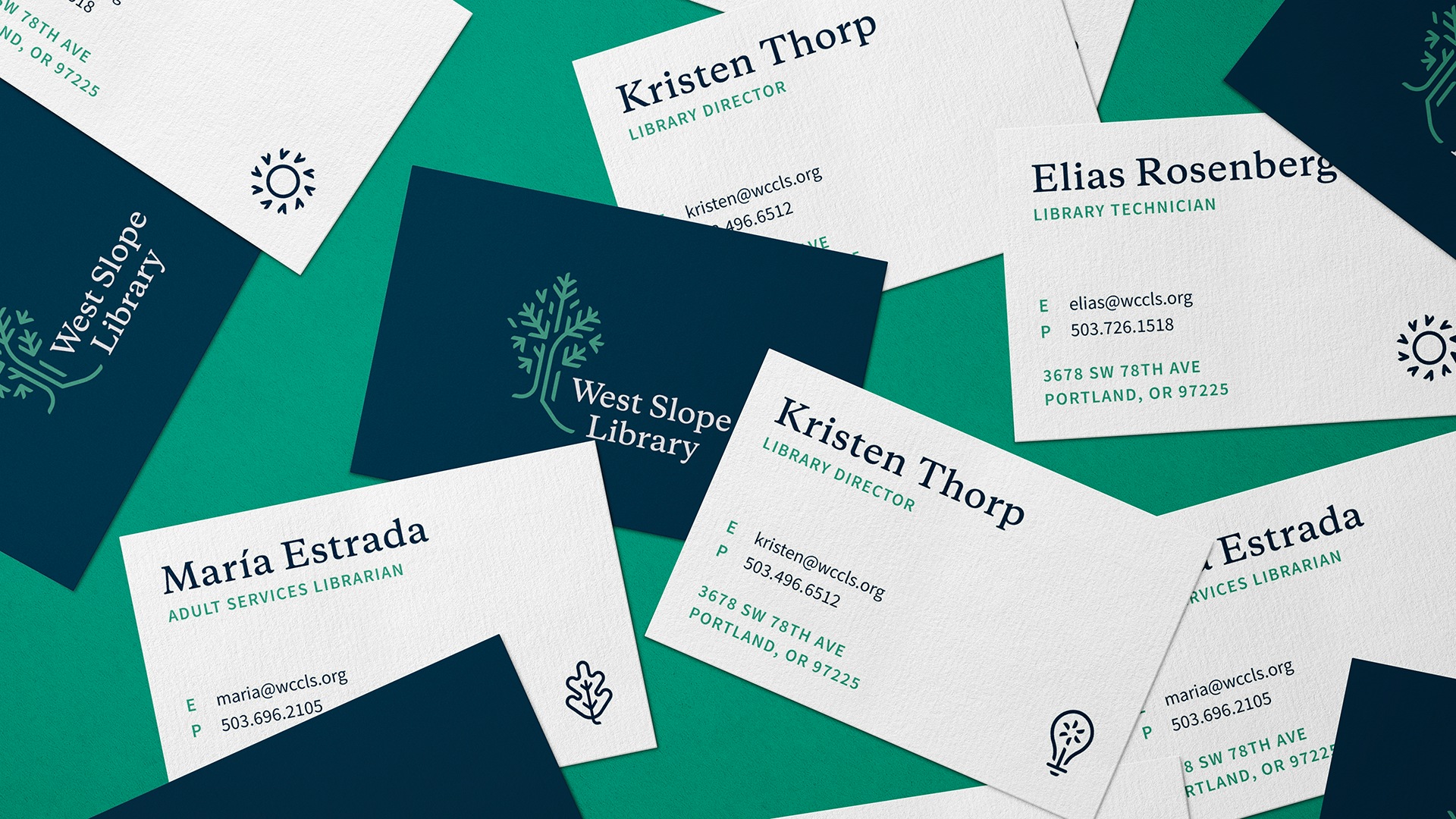 New branded business card designs