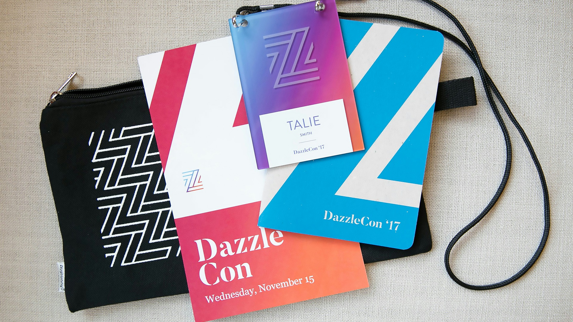 Collage of marketing materials for DazzleCon 2017