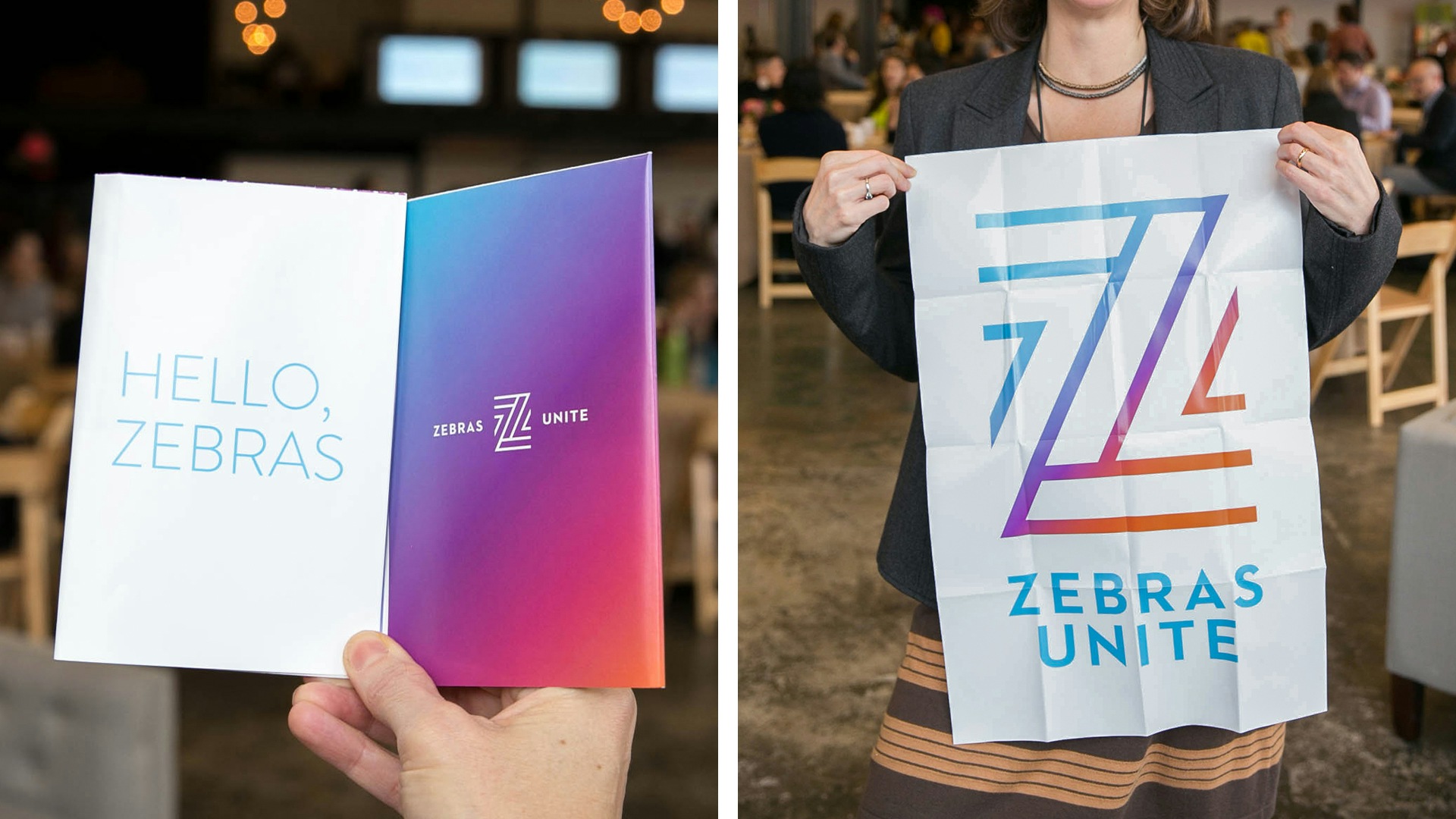 Design for the 2017 DazzleCon brochure, which folds out into a large poster