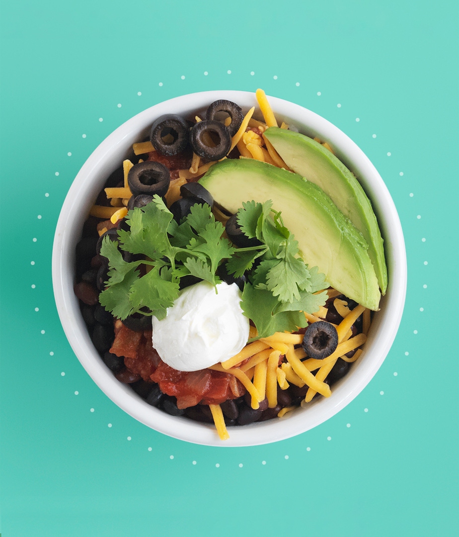 Top-down photograph of Whole Bowl's signature dish.