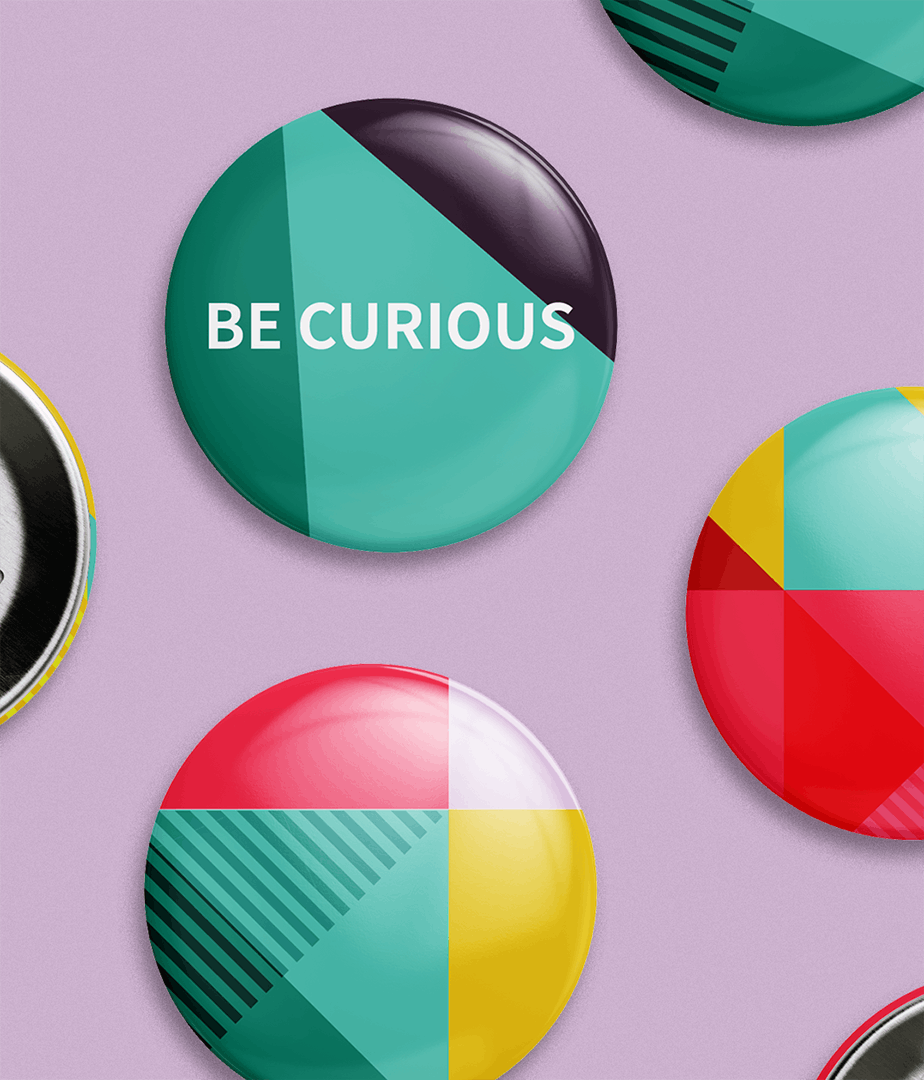 Button designs for Hearken.