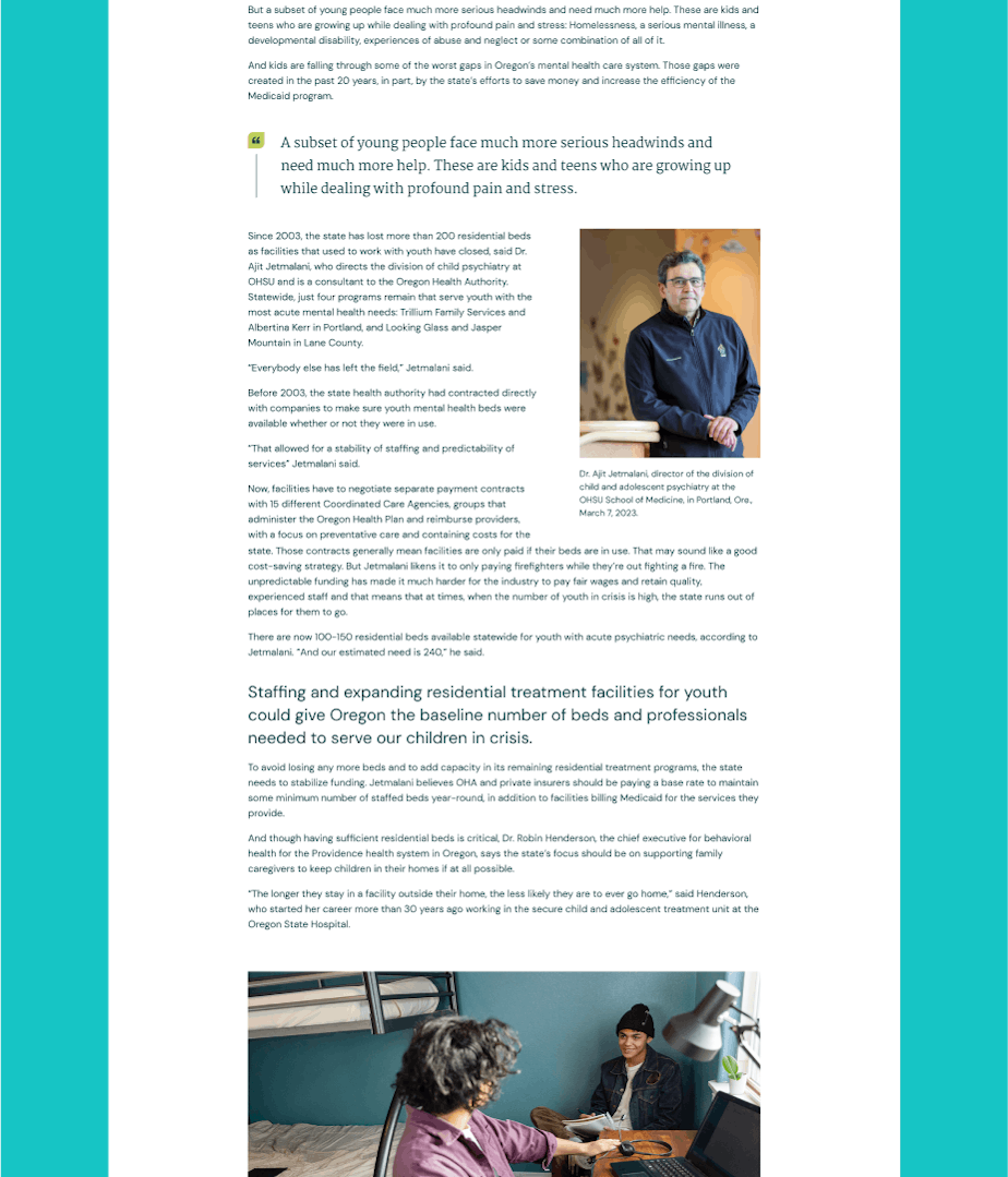 A screenshot of the 'Rich Text Component' being used on the website.