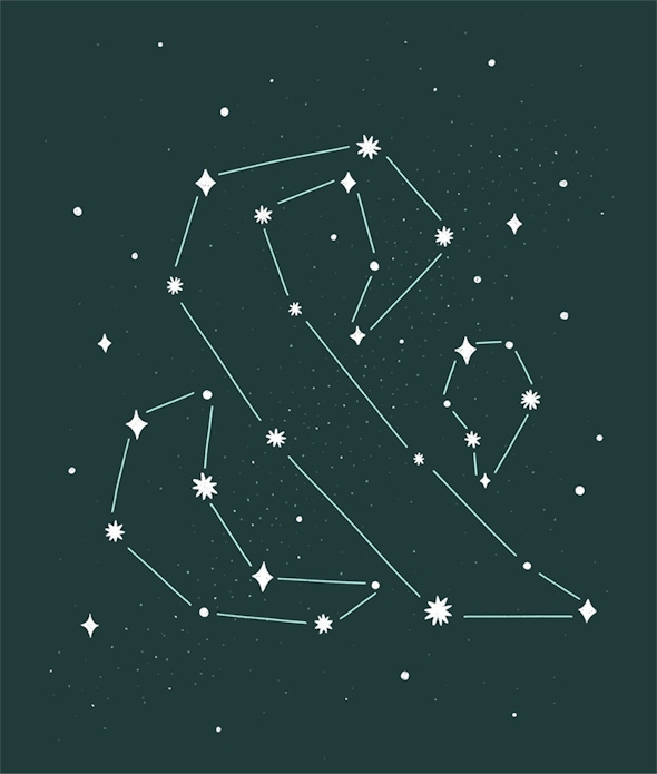 Ampersand made out of constellation